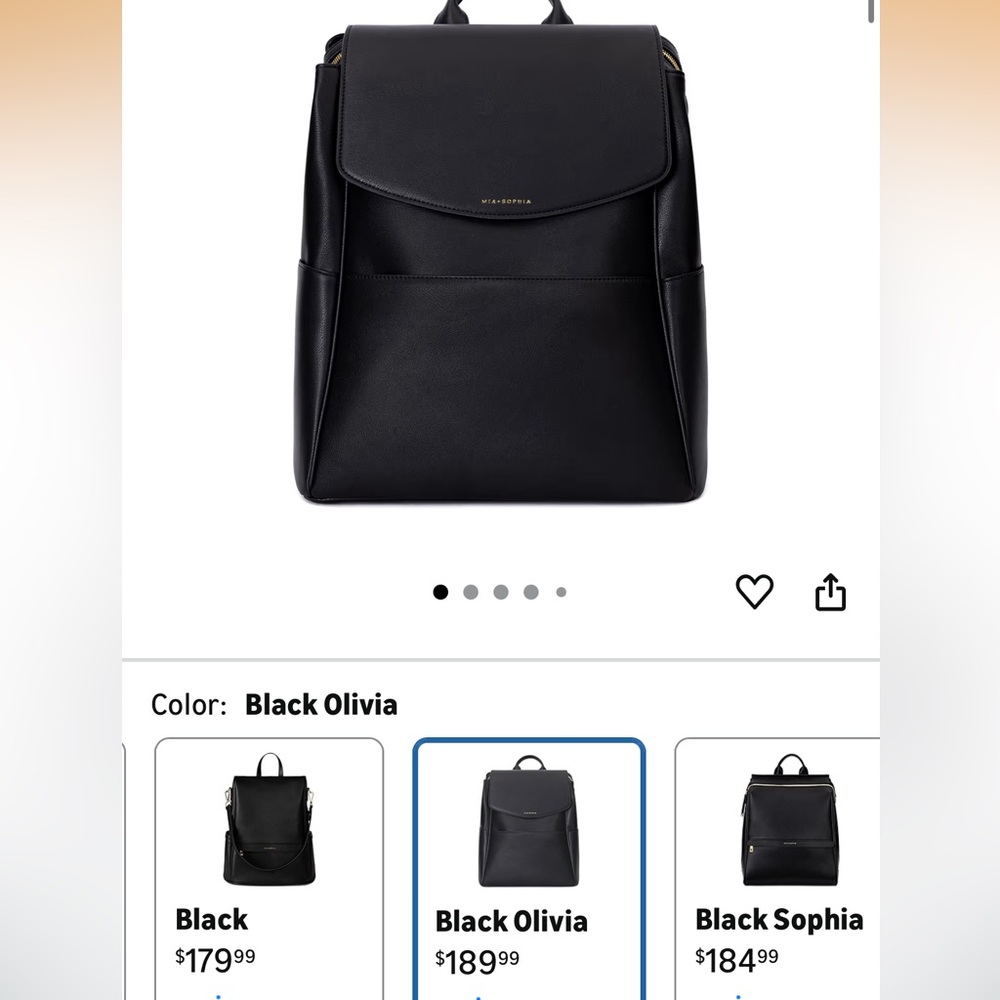 Mia Sophia leather backpack